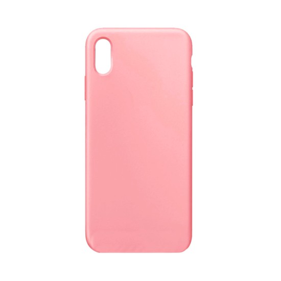 Capa de Silicone para Apple iPhone XS Max Rosa